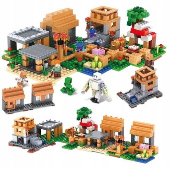 MINECRAFT DEDINA 580 ks stavebnica - 3