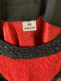 Červeno-čierne spoločenské šaty - 3