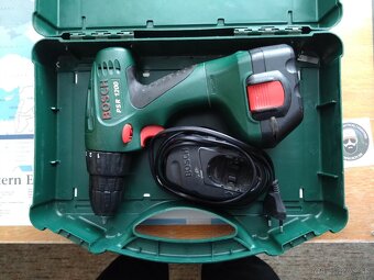 Predám aku vŕtačku Bosch PSR1200 bez aku - 3