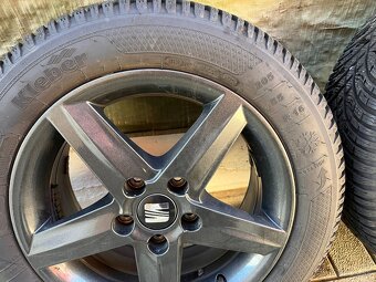 ALU 5x112 org. SEAT + 205/55 R16 zimné DOT3724 - 3