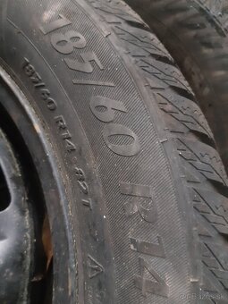 Zimna sada kolies 185/60r14 na diskoch - 3