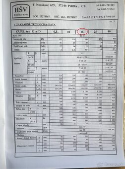 Lis hydraulický CUPS 16 DE - 3