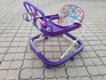 Detska retro drevená postieľka+bežka - 3