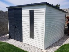 Záhradný domček, sklad 3x3m – biela/antracitová, celá SR - 3