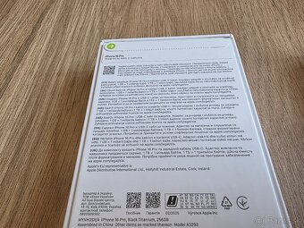 Iphone 16 pro 256gb black Titanium nový zabalený - 3