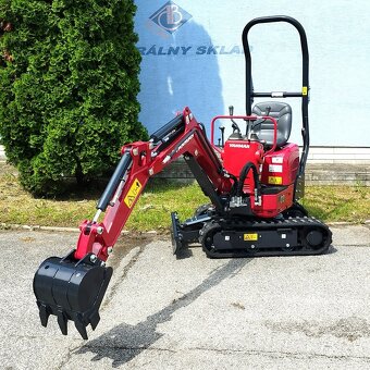Japonský minibager Yanmar SV08, minirypadlo (960kg) záruka - 3