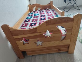 Posteľ s madracom 160x80, s úložným priestorom,rostami ... - 3