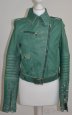 Patrizia Pepe green leather biker jacket - 3