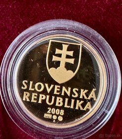 Zlatá replika 10 Sk mince z roku 2008 - 3