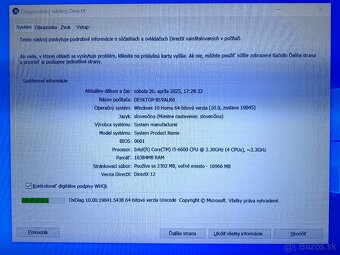 PREDANÉ i5 6600, RX580, 16GB  DDR4, 240GB SSD, 500GB HDD - 3