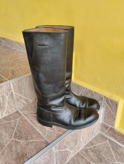 Čižmy Starožitné Kožené Pánske Tvrdou Saro - 3