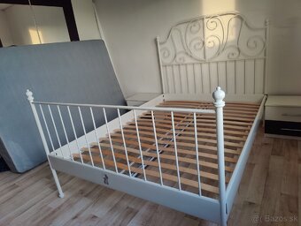 Posteľ kovova s čelom IKEA skorva - 3