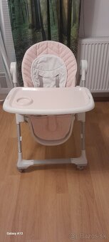 KINDERKRAFT Stolička jedálenská Lastree Pink - 3