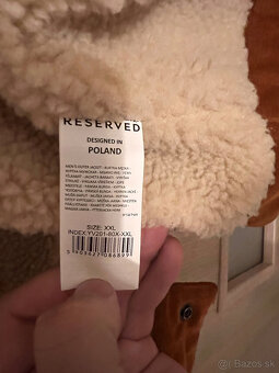 Menčestrová bunda s kožúškom sherpa veľ. XXL - 3
