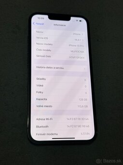 Predám Apple iPhone 13 PRO 128Gb Black Bežne známky - 3
