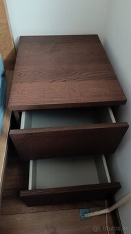Na predaj 2ks nočný stolík MALM IKEA - 3