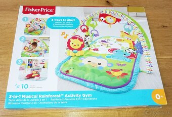 Detská hracia podložka FISHER Price 3in1 musical rainforest - 3