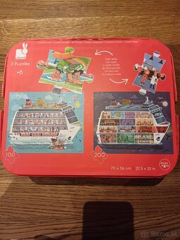 Janod Puzzle Námorná plavba 2v1 100-200 ks - 3
