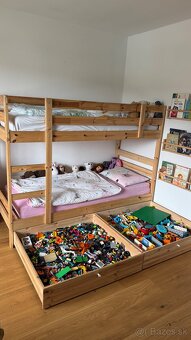 Poschodová posteľ v top stave s úložnými zásuvkami - 3