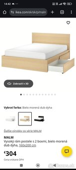 MALM posteľ IKEA - 3
