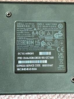 DELL WD19 dokovacia stanica+ adaptér 130W - 3