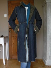 Dámsky rifľový kabát - 3