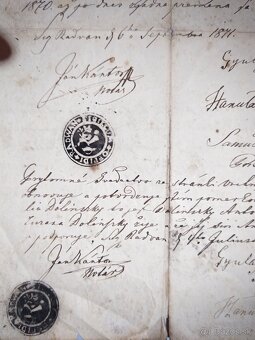 Staré dokumenty 1869 - 3