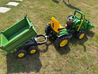 Predám detský traktor Johandeer ( Peg perego ) na baterku - 3
