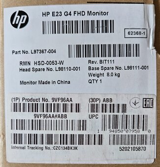 HP E23 G4 23" Monitor (novy, zaruka) - 3