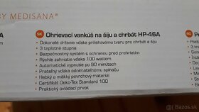 Ohrievaci vankus na siju a chrbat. - 3