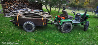 Malotraktor s vlečkou domácej výroby - 3