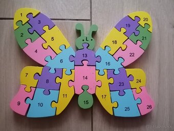 Drevené obojstranné puzzle - 3