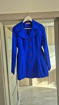 Modrý prechodný kabátik/sako v. 38/40 - 3