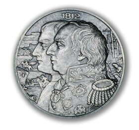 Starožitné stříbrné mince Napoleon a Kutuzov 2x2 oz, 2012 - 3