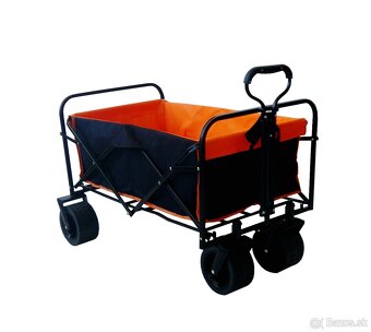 Skladací prepravný vozík PREMIUM - hrubé kolesá - 3