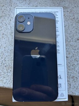 Predam iphone Apple 12 mini cierny 64gb - 3