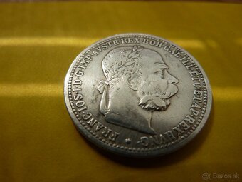 R-U vzácna strieborná 1 koruna 1905 bz vo veľmi peknom stave - 3