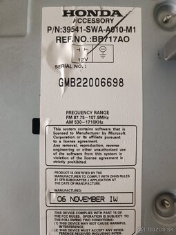 AUTORADIO HONDA CRV III - 3