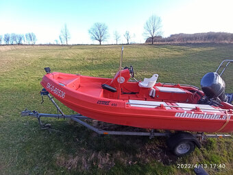 Plastový motorový čln + YAMAHA 60HP - 3