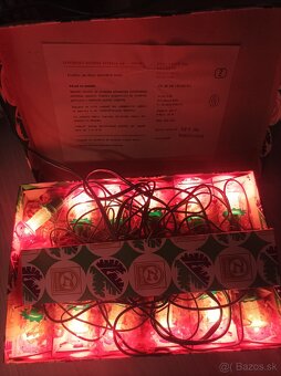 RETRO #Vianočné svetielka - hríbik, r.1988 - 3