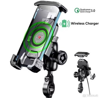 Držiak mobilu, bezdrôtové nabíjanie USB-C - 3