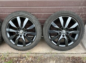 originální ALU kolesá škoda crystal black 5x112 - 3