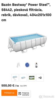 Bazén Bestway Power Steel 404x201x100 piesková filtrácia - 3