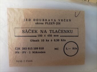 Sáčky na tlačenku #JZD Doubrava Vrčeň
 - 3