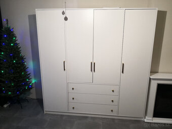 Skriňa Bali D4 Retro biela nová - 3