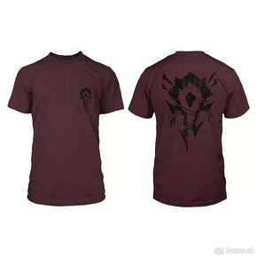 Tričko World of Warcraft Horde Bones Crest Maroon (veľ. M) - 3