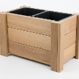Drevený kvetináč Rozmery: 26 cm x 47 cm x 27,5 cm - 3