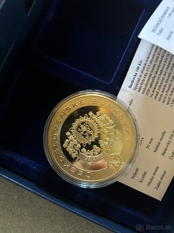 Sada medailí bankovky 100 - 20 ksč - 3