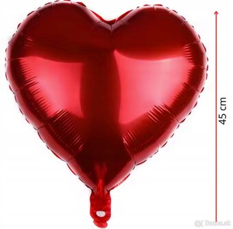 Balony cervene srdce Valentin 10ks - 3