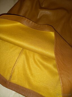 Nové kožené šaty s opaskom - 3